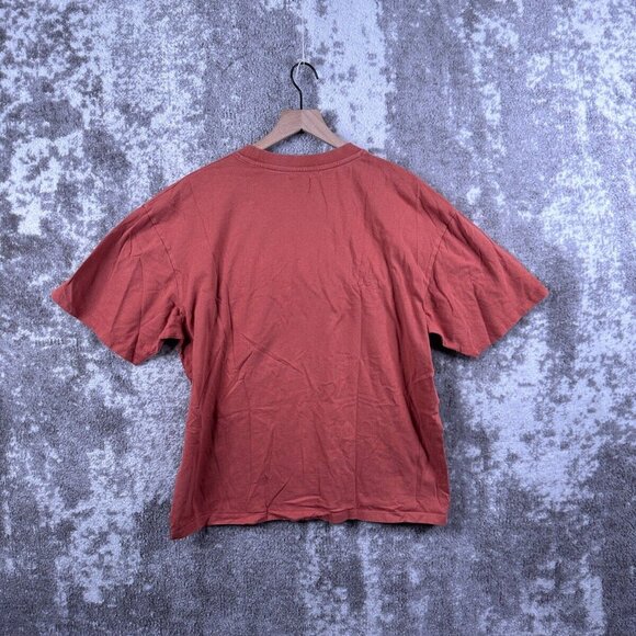 Edwin T Shirt Large Mens Orange Boxy Tee Short Sleeve Tokyo Casual Crew Neck - Picture 2 of 7